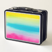美しい虹色 メタルランチボックス (裏面)