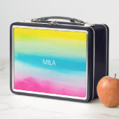 美しい虹色 メタルランチボックス (インサイチュ)