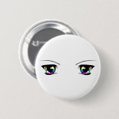 美しい虹"日本製アニメ"はバッジを注目します 缶バッジ (正面&裏面)