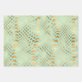 美しい蛇の皮 ラッピングペーパーシート (正面)