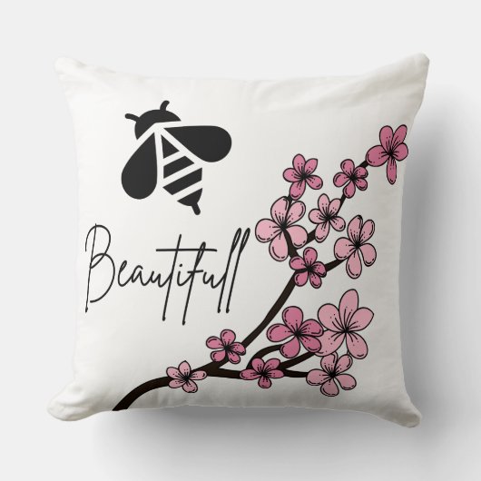 美しい蜂 クッション (正面)