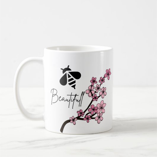 美しい蜂 コーヒーマグカップ (左)