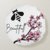 美しい蜂 ラウンドクッション (裏面)