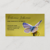 美しい蝶とやる気を起こさせる引用文ブシン 名刺 (裏面)