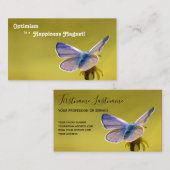 美しい蝶とやる気を起こさせる引用文 名刺 (正面/裏面)