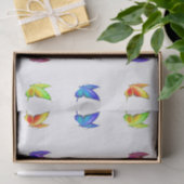 美しい蝶とハイビスカスの花 薄葉紙 (ギフト)