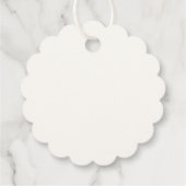 美しい蝶と花のブライダルシャワー フェイバータグ (裏面)