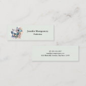 美しい蝶と花 スキニー名刺 (正面/裏面)