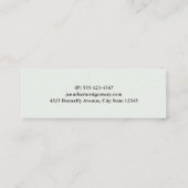 美しい蝶と花 スキニー名刺 (裏面)