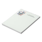 美しい蝶と花 ノートパッド (回転)