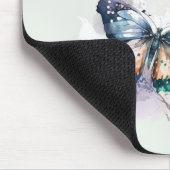 美しい蝶と花 マウスパッド (コーナー)