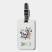 美しい蝶と花 ラゲッジタグ (正面縦)