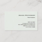 美しい蝶と花 名刺 (裏面)