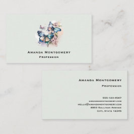 美しい蝶と花 名刺