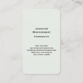 美しい蝶と花 名刺 (裏面)