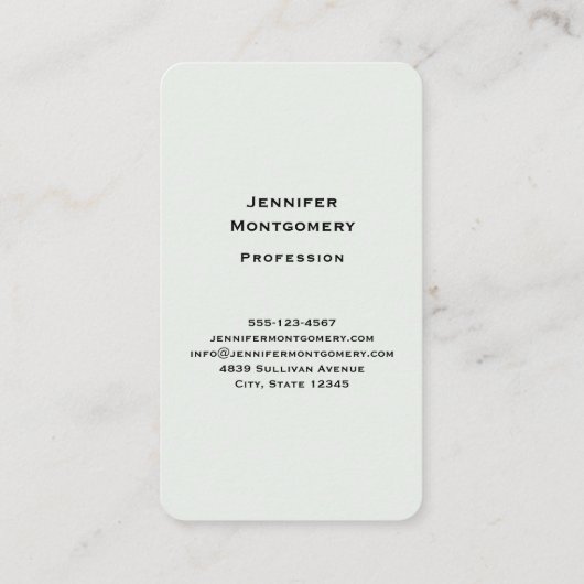 美しい蝶と花 名刺 (裏面)