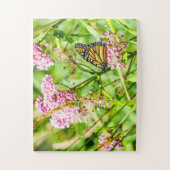 美しい蝶と野花の自然 ジグソーパズル (縦)