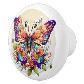 「美しい蝶になれ」セラミックノブ セラミックノブ (右)