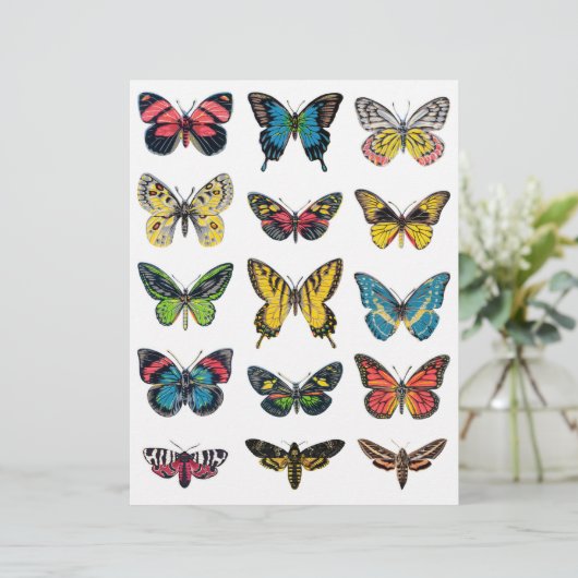 美しい蝶のイラストを作る (スタンド正面)