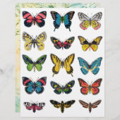 美しい蝶のイラストを作る (正面/裏面)