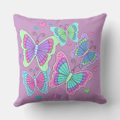 美しい蝶のバンチ枕 クッション (裏面)