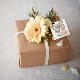 美しい蝶のブライダルシャワーのお礼 フェイバータグ