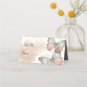 美しい蝶のブライダルシャワーテーブルNo. プレイスカード (裏面)