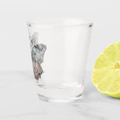 美しい蝶のブライダルシャワー・ギフト ショットグラス (右)