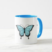 **美しい蝶のマグカップ** マグカップ (正面右)