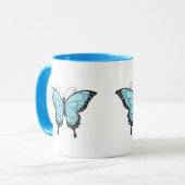 **美しい蝶のマグカップ** マグカップ (正面左)