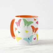 美しい蝶のマグカップ マグカップ (正面左)