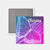 美しい蝶の名前をカスタムする マグネット (正面/裏面)