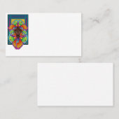 美しい蝶の女の子のカスタムカットのビニールシール 名刺 (正面/裏面)