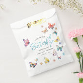 美しい蝶の女の子の誕生日パーティー フェイバーバッグ (封をした状態)