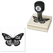 美しい蝶の手描き ラバースタンプ (押印)