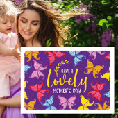 美しい蝶の母の日 カード