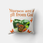 美しい蝶の看護デザイン クッション (裏面)