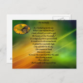 美しい蝶の詩。 ポストカード (正面/裏面)