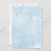 美しい蝶の誕生日招待状と写真 (裏面)