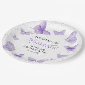 美しい蝶の贈り物 ペーパープレート (アングル)