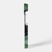 美しい蝶の赤いバラ –  iPhoneケース (左側面)