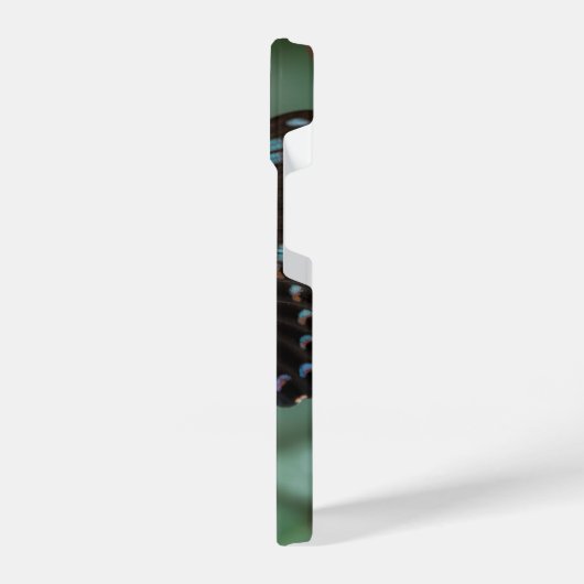 美しい蝶の赤いバラ – iPhoneケース (左側面)