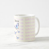 美しい蝶の《写真》ぼけ味の名前 コーヒーマグカップ (正面右)