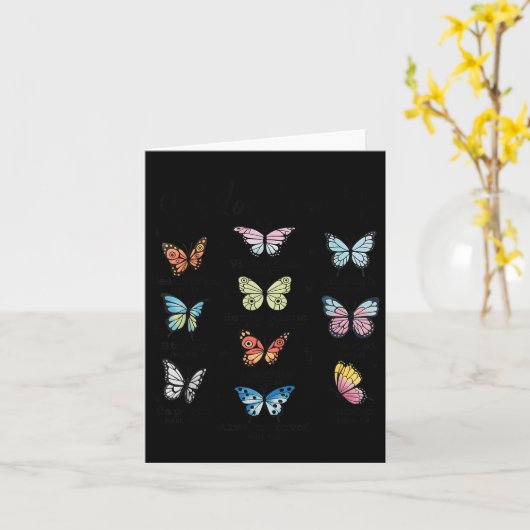 美しい蝶よ、クリスチャンの宗教的なビ カード (黄色い花)