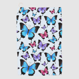 美しい蝶カラフル々 ゴルフタオル