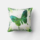 美しい蝶カラフル装飾用クッション クッション (裏面)