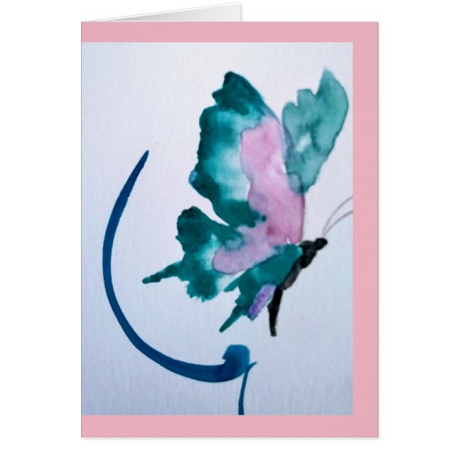 美しい蝶カード (正面)