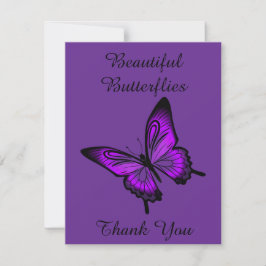 美しい蝶サンキューカード サンキューカード
