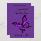 美しい蝶サンキューカード サンキューカード (正面/裏面)
