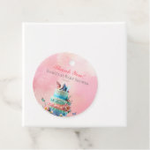 美しい蝶ツインズベビーシャワー フェイバータグ (インサイチュ)